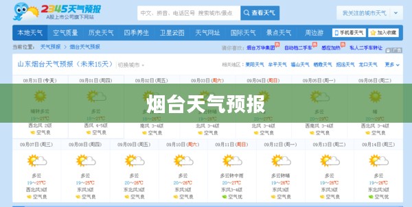 烟台天气预报详解，全面解读烟台天气状况
