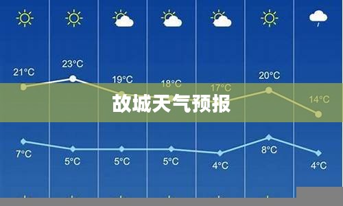 故城未来30天天气预报及详细分析