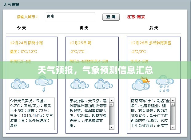天气预报,气象预测信息汇总 天气预报,气象预测信息汇总