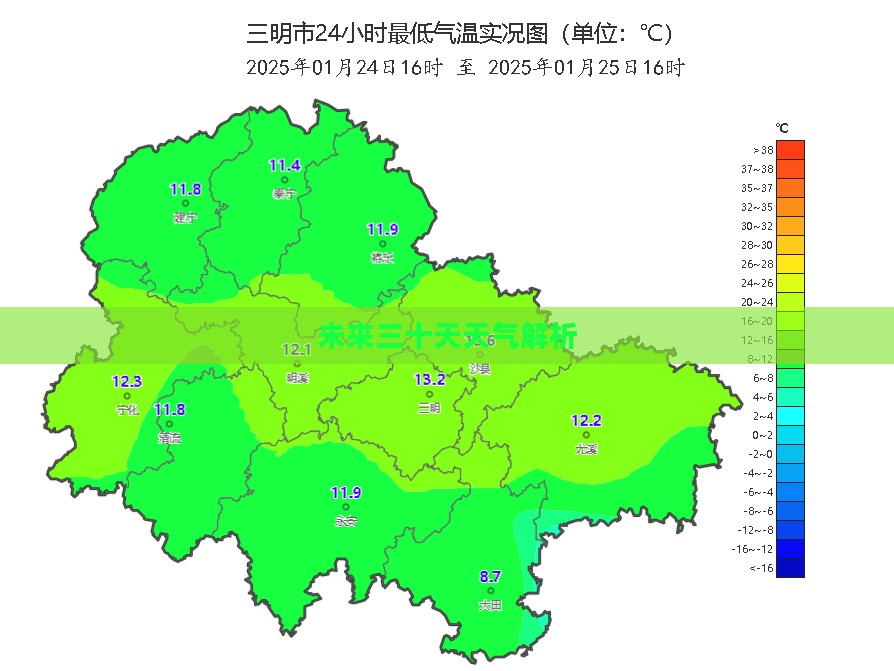 福建三明市未来三十天天气预报详细解析