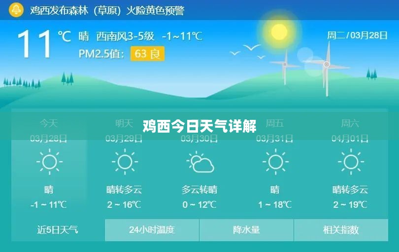 鸡西今日天气详解