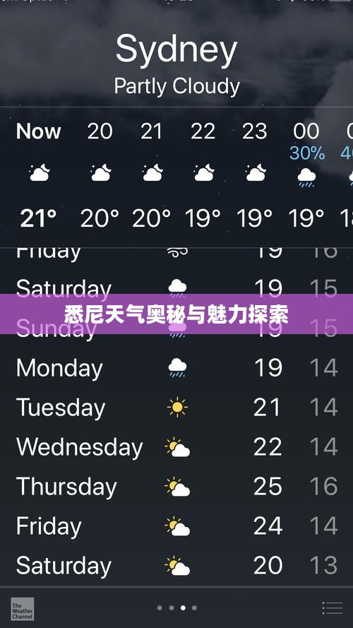 悉尼天气奥秘与魅力探索 悉尼天气奥秘与魅力探索