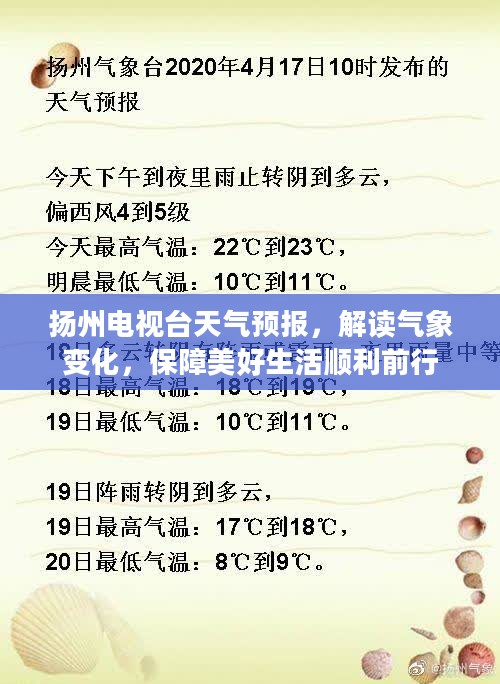 扬州电视台天气预报，解读气象变化，保障美好生活顺利前行
