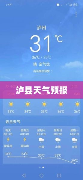 泸县未来15天天气预报预测