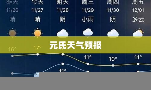 元氏未来七天天气预报展望