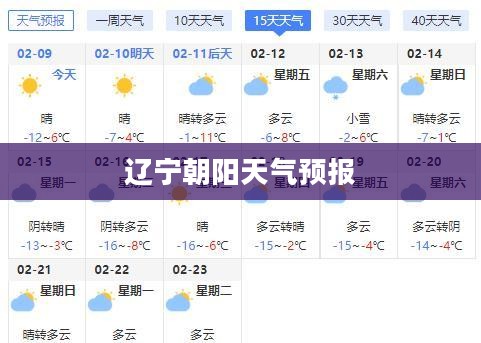 辽宁朝阳未来一周及未来15天天气预报查询展望 辽宁朝阳未来一周及未来15天天气预报查询展望