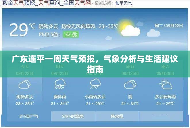 广东连平一周天气预报，气象分析与生活建议指南