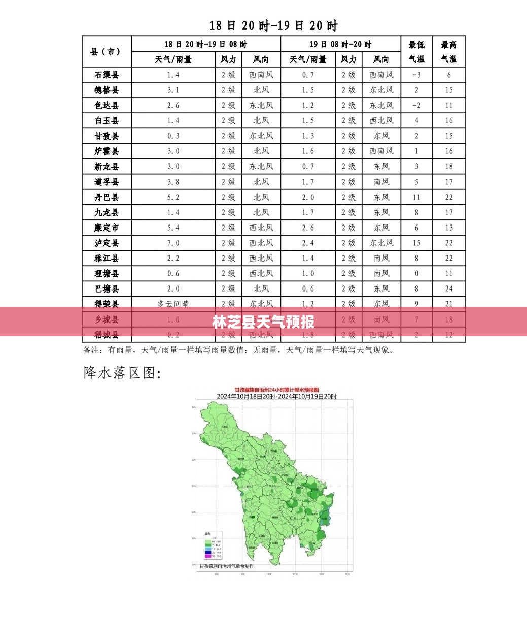 林芝县一周天气预报，气象分析与生活建议