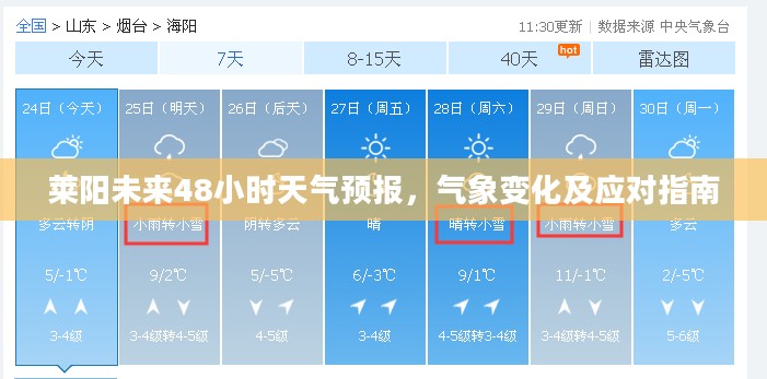 莱阳未来48小时天气预报，气象变化及应对指南