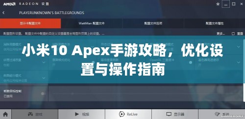 小米10 Apex手游攻略,优化设置与操作指南 小米10 Apex手游攻略,优化设置与操作指南