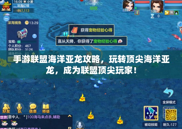 手游联盟海洋亚龙攻略，玩转顶尖海洋亚龙，成为联盟顶尖玩家！