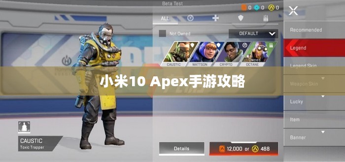 小米10 Apex手游攻略,优化设置与操作指南 小米10 Apex手游攻略,优化设置与操作指南