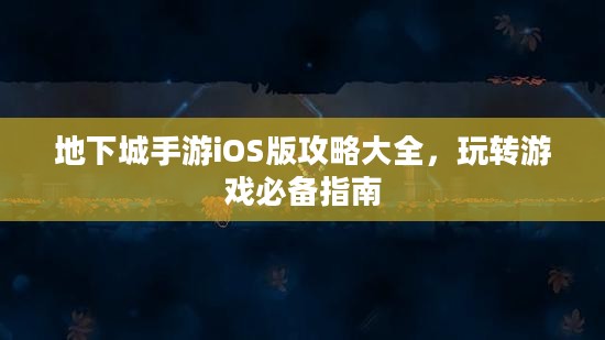 地下城手游iOS版攻略大全，玩转游戏必备指南