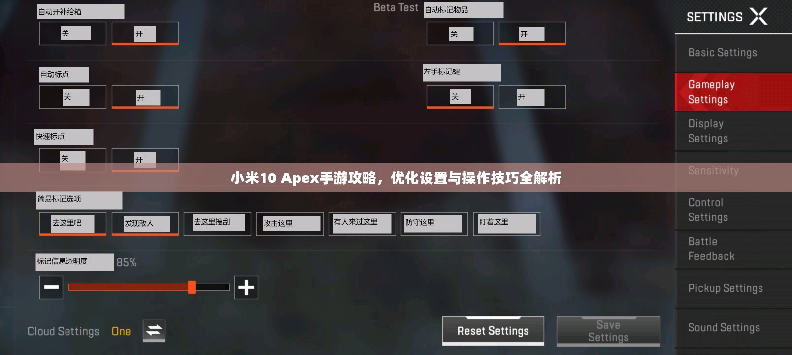 小米10 Apex手游攻略，优化设置与操作技巧全解析