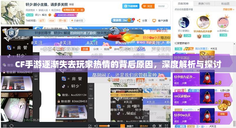 CF手游逐渐失去玩家热情的背后原因，深度解析与探讨