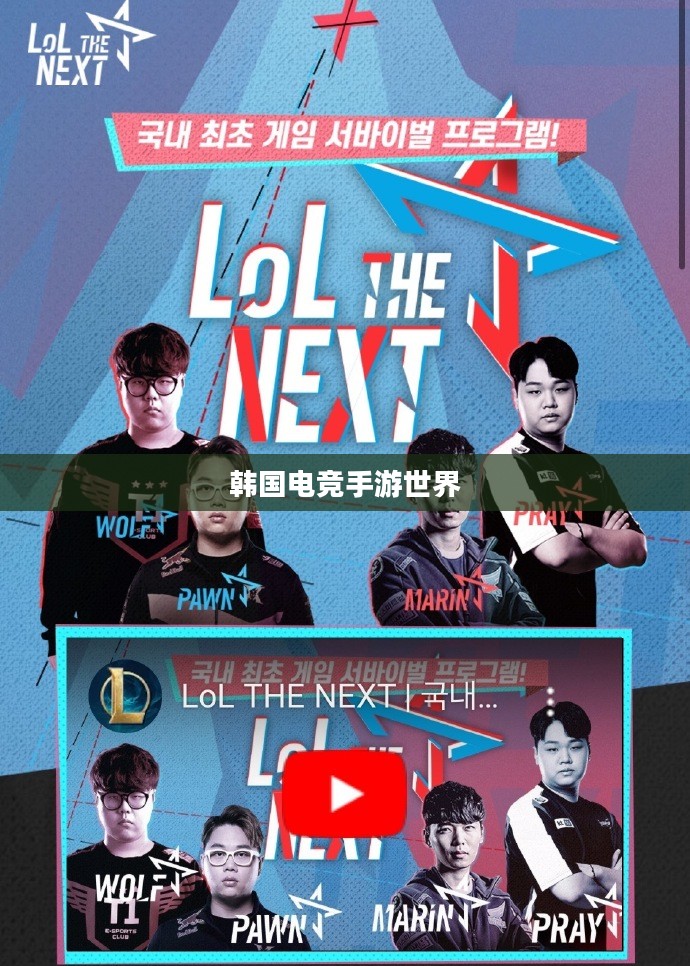 韩国电竞手游世界，热门与潮流的探索