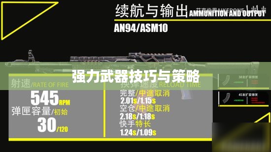手游AN94攻略，玩转强力武器技巧与策略
