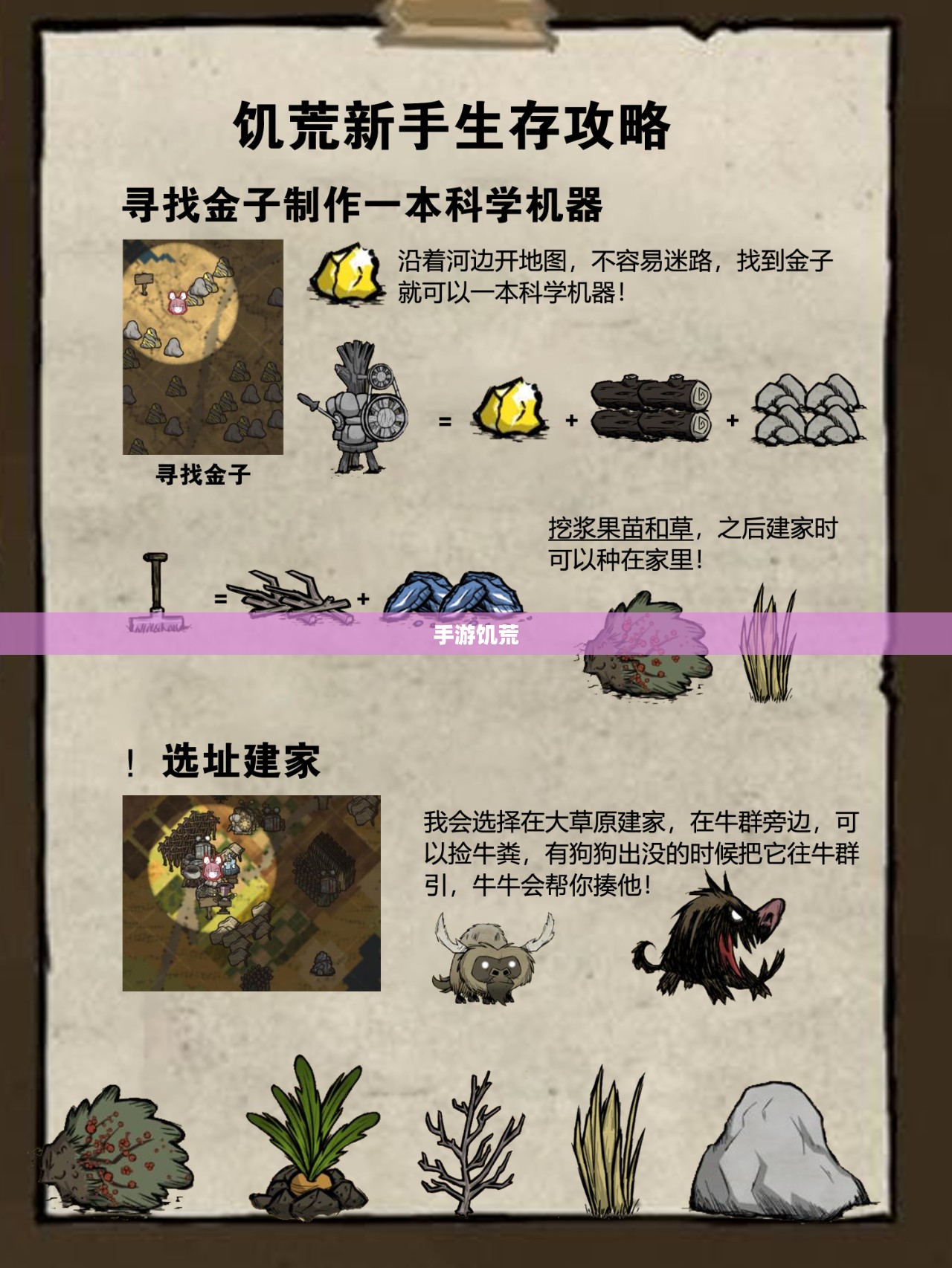 手游饥荒，生存之道与提示卡的智慧攻略