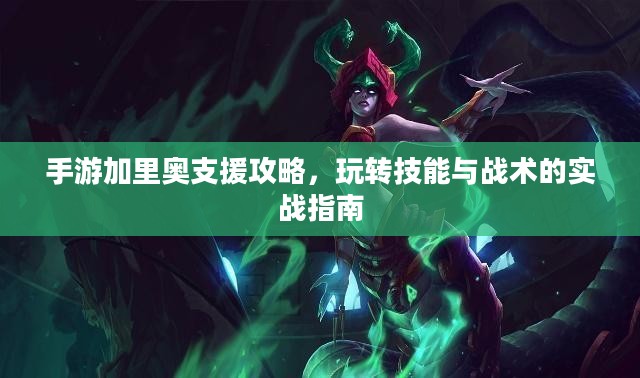 手游加里奥支援攻略,玩转技能与战术的实战指南 手游加里奥支援攻略,玩转技能与战术的实战指南