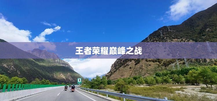 王者荣耀，巅峰之战的荣耀之旅