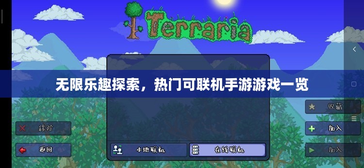 无限乐趣探索，热门可联机手游游戏一览