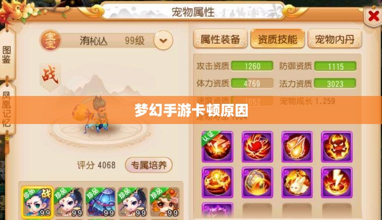 PC玩梦幻手游卡顿原因解析与优化建议