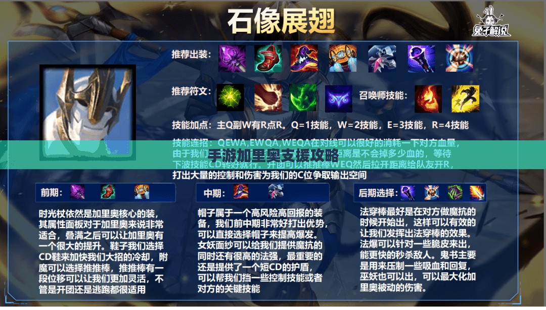 手游加里奥支援攻略，玩转英雄技巧，成为顶尖玩家之选！