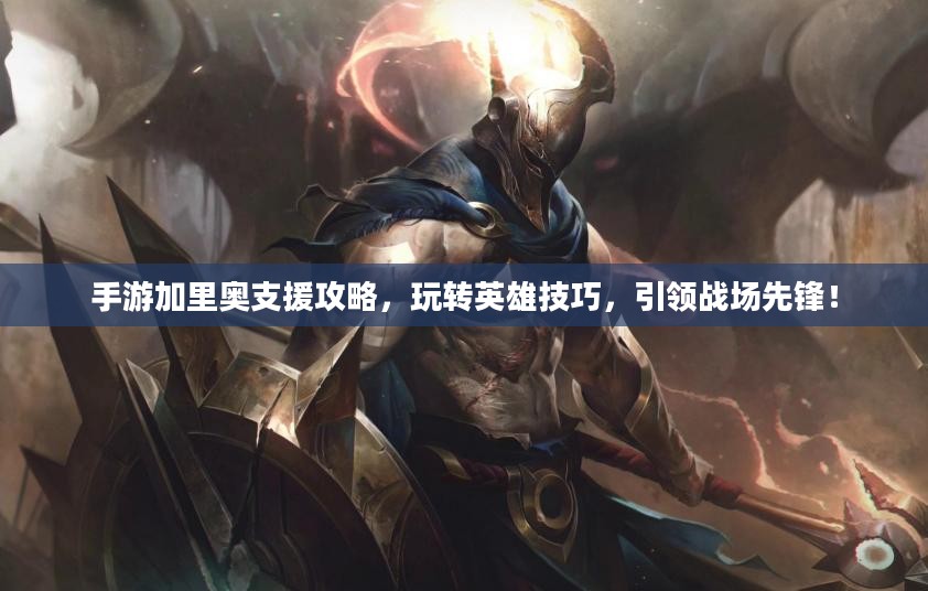 手游加里奥支援攻略，玩转英雄技巧，引领战场先锋！