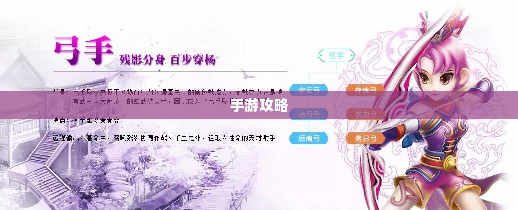 手游攻略,玩转弓箭手角色之道 手游攻略,玩转弓箭手角色之道