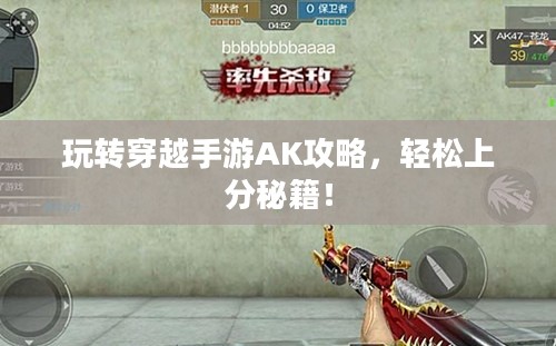 玩转穿越手游AK攻略，轻松上分秘籍！