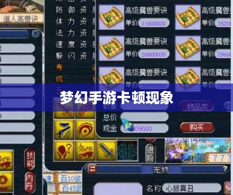 PC玩梦幻手游卡顿现象解析及优化指南