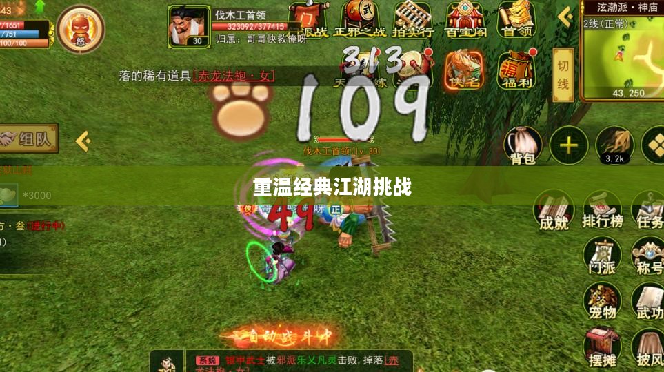 热血江湖手游,重温经典,江湖挑战再启征程 热血江湖手游,重温经典,江湖挑战再启征程