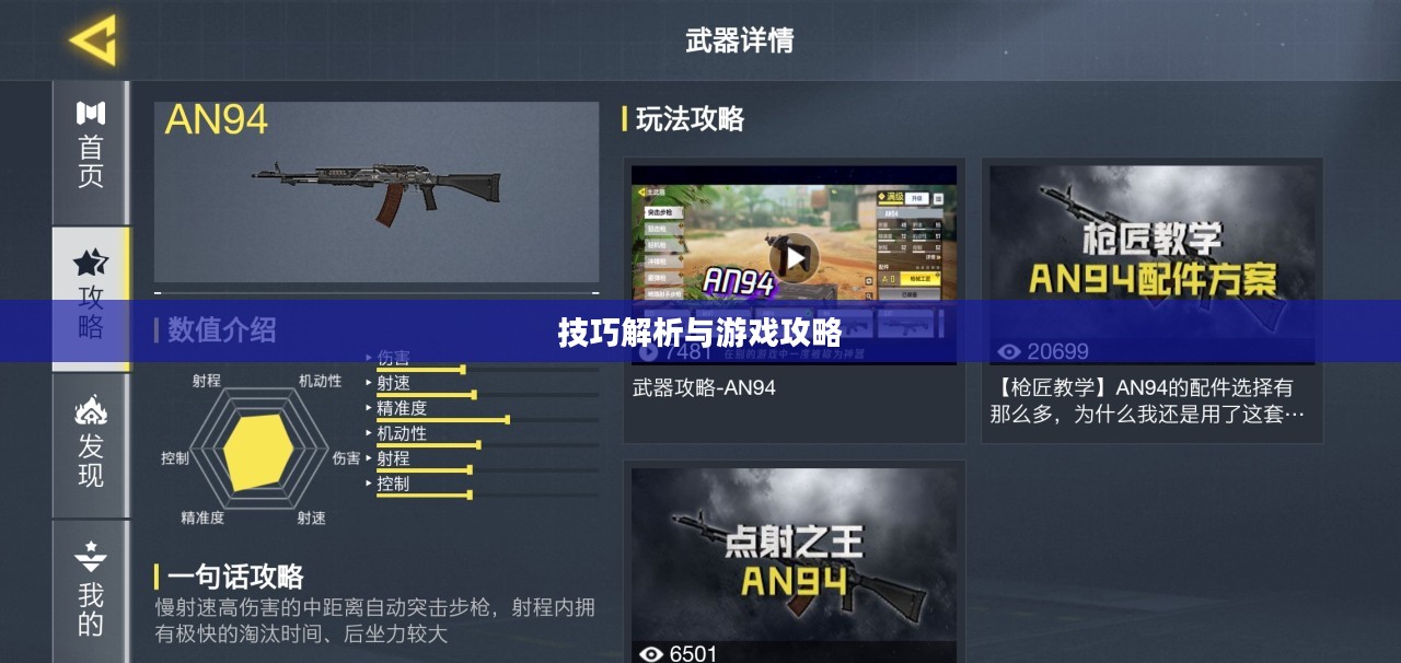 手游AN94入门指南与技巧解析，玩转游戏攻略
