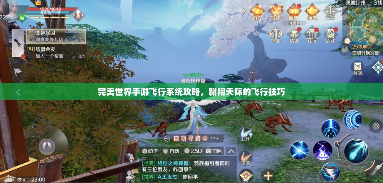 完美世界手游飞行系统攻略，翱翔天际的飞行技巧