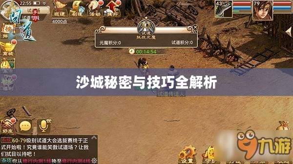 问道手游沙城攻略，玩转沙城的秘密与技巧全解析