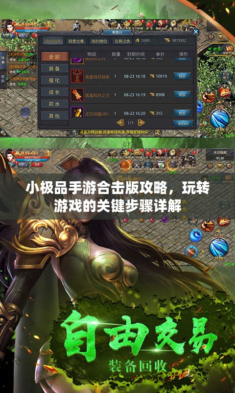 小极品手游合击版攻略，玩转游戏的关键步骤详解