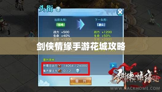 剑侠情缘手游花城攻略大全，玩转花城的策略与技巧指南
