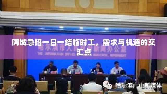 阿城急招一日一结临时工，需求与机遇的交汇点