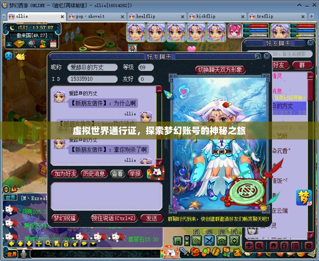 虚拟世界通行证，梦幻账号的神秘探索之旅