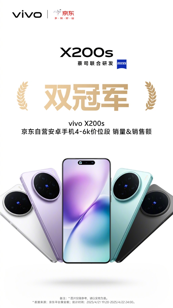 iPhone最强平替!vivo X200s首销斩获京东等渠道4-6K价位段销冠