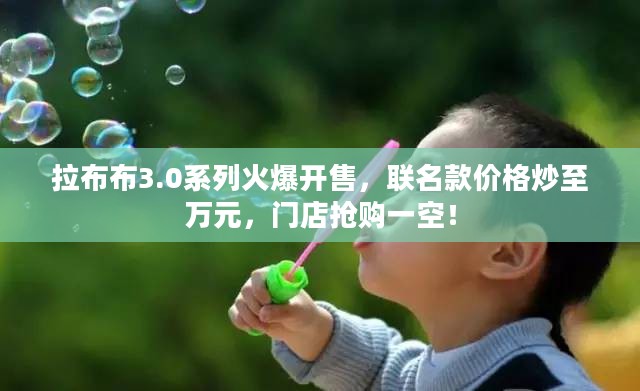 拉布布3.0系列火爆开售，联名款抢购一空，价格炒至万元！