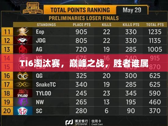 TI6淘汰赛，巅峰之战，胜者谁属