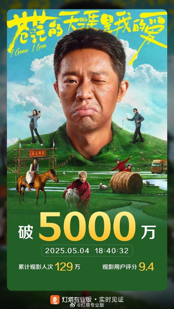 最炫民族风电影版苍茫的天涯是我的爱票房突破五千万大关