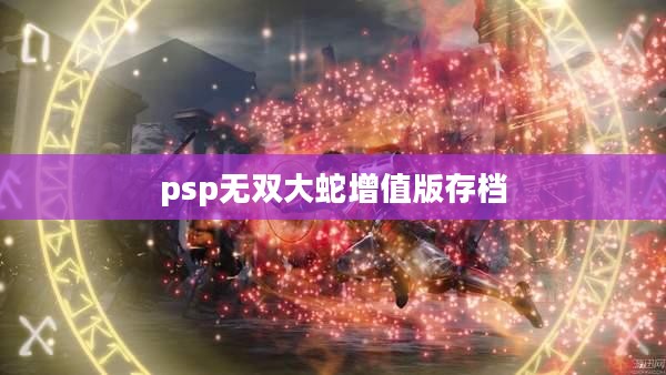 大蛇无双Z存档方法与技巧解析