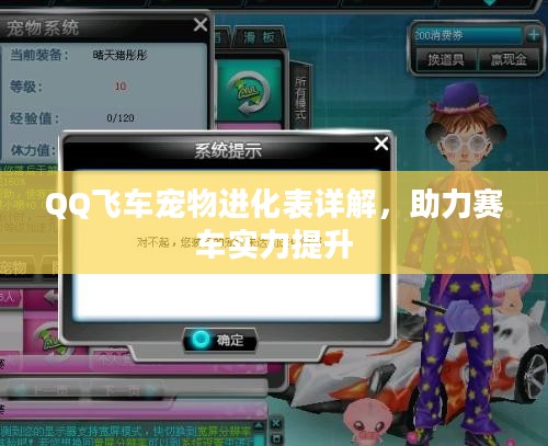QQ飞车宠物进化表详解，助力赛车实力提升