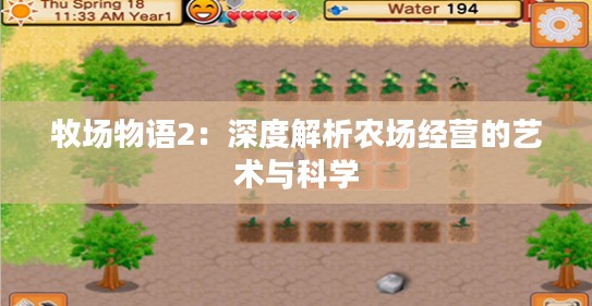 牧场物语2：深度解析农场经营的艺术与科学