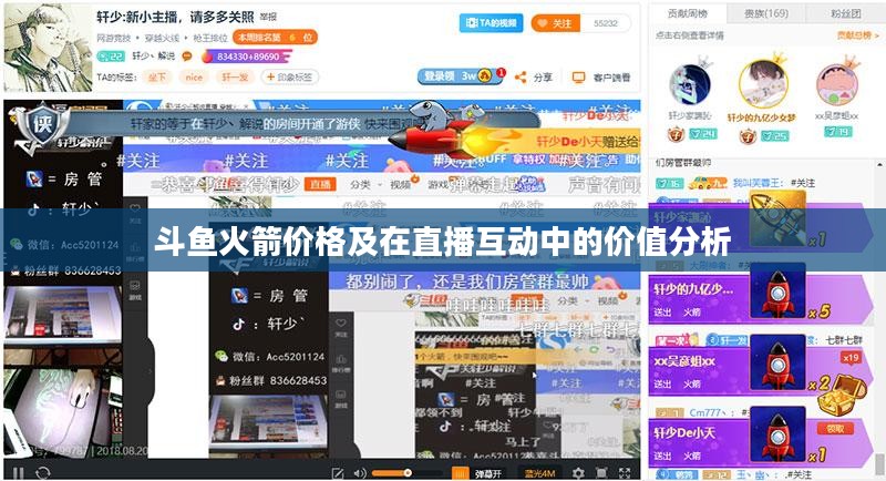 斗鱼火箭价格及在直播互动中的价值分析