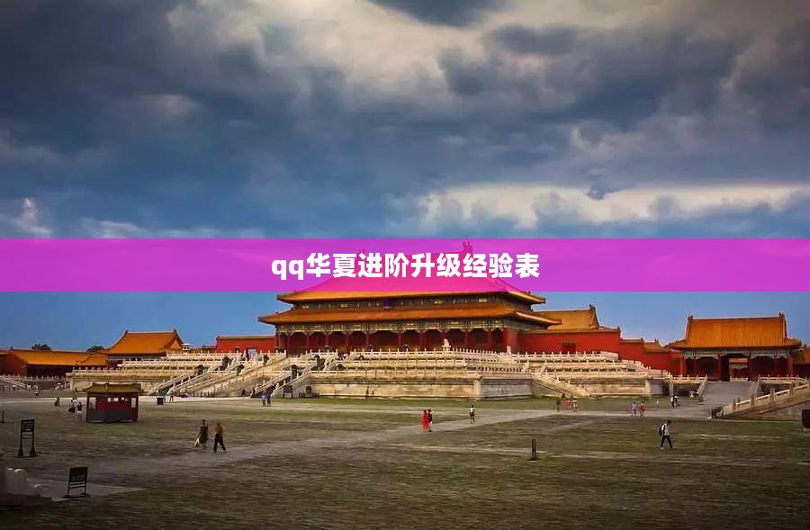 QQ华夏角色进阶升级全攻略，轻松提升战斗力