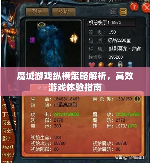 魔域游戏纵横策略解析，高效游戏体验指南