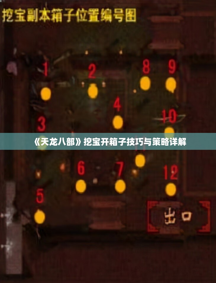 《天龙八部》挖宝开箱子技巧与策略详解